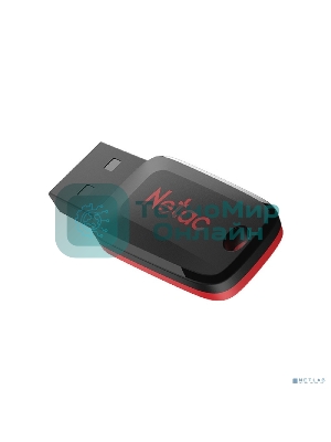 Флешка USB Netac U197 (NT03U197N-004G-20BK), 4Gb, USB 2.0, R/W 25/10, черный/красный