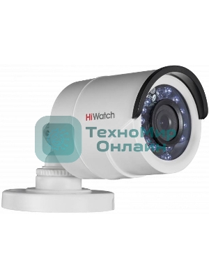 Камера видеонаблюдения аналоговая HiWatch DS-T200A(B) (3.6мм) 3.6-3.6мм HD-TVI цв. корп.:белый