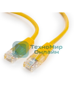 Патч-корд UTP Cablexpert PP12-10M/Y cat.5e, 10м, литой, многожильный, желтый