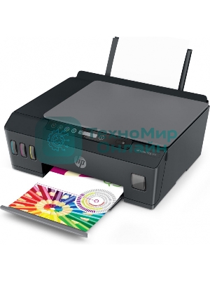 МФУ струйное HP Smart Tank 500 (4SR29A), A4, цветной, печ. до 22 стр/мин. (ч/б) до 16 стр/мин. (цвет), скан. до 8 стр/мин. (ч/б) 4 стр/мин. (цвет), 1200x1200dpi, USB