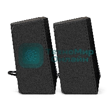 Акустическая система 2.0 ExeGate EX289688RUS Accord 240 (питание USB, 2х3Вт (6Вт RMS), 60-20000Гц, черный, RGb подсветка)