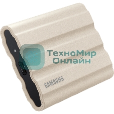Внешний SSD Samsung T7 Shield, 2TB, USB 3.2 Gen 2 Type-C, R/W 1050/1000, бежевый