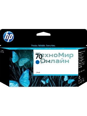 Картридж струйный HP №70 C9458A голубой для HP DJ Z2100/Z3100 (130мл)