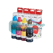 Набор чернил Sakura SIC13T664BA(664 BK) для Epson, водорастворимый тип, (черный, голубой, пурпурный, желтый), 4шт в наборе.