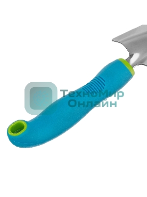 Совок посадочный широкий, 90х320 мм, нерж. сталь, двухкомпонентная рукоятка, PREMIUM PLUS Palisad