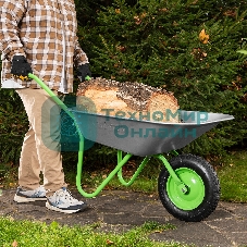 Тачка садовая Сибртех одноколесная облегченная, объем 65 л