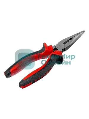 Длинногубцы прямые, 180 мм, хром-ванадий, двухкомпонентные рукоятки Matrix