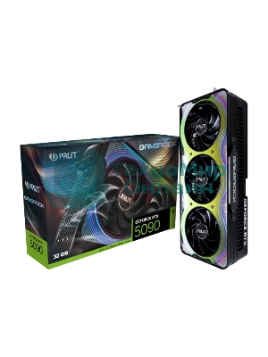 Видеокарта Palit PCI-E RTX 5090 GAMEROCK NVIDIA GeForce RTX 5090 32Gb 512bit GDDR7 2295/30000 HDMIx1 DPx3 HDCP Ret