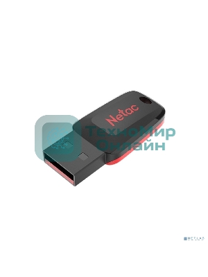 Флешка USB Netac U197 (NT03U197N-004G-20BK), 4Gb, USB 2.0, R/W 25/10, черный/красный