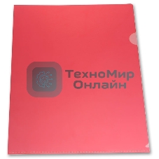 Папка-уголок Бюрократ -E310/1RED A4, пластик, 0.18мм, красный