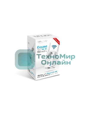 Сетевой адаптер TP-Link SOHO TL-WA860RE 300Mbps Wireless N Wall Plugged Range Extender with AC Passthrough, QCA(Atheros), 2T2R, 2.4GHz, 802.11b/g/n, 1 10/100Mbps LAN port, Range Extender button, Range Extender mode, suppo поставляется без кабеля RJ-45