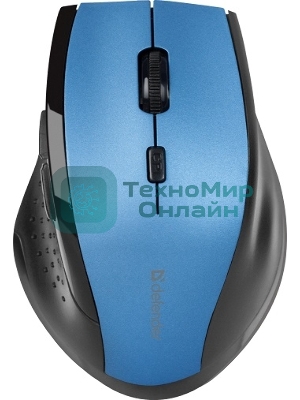 Мышь беспроводная Defender Accura MM-365 синий, 1600 dpi, радиоканал, USB, кнопки - 6
