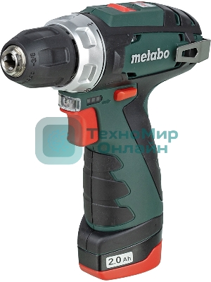 Дрель-шуруповерт аккумуляторная Metabo PowerMaxx BS 600984000, Аккумуляторный, 10,8В, 2 АКБ