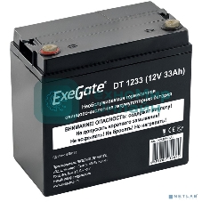Аккумуляторная батарея ExeGate DT 1233 (12V 33Ah, под болт М6)