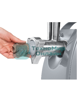 Мясорубка электрическая Bosch MFW 66020 белый/серый, 1800 Вт, 3.0 кг/мин, реверс, защита от перегрузки, насадки - 5