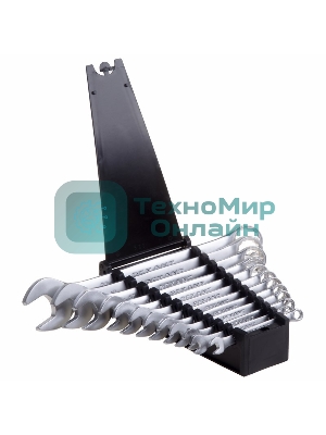 Набор ключей комбинированных Rexant (6-14, 17, 19, 22 мм), 12 шт., CrV, зеркальное хромирование