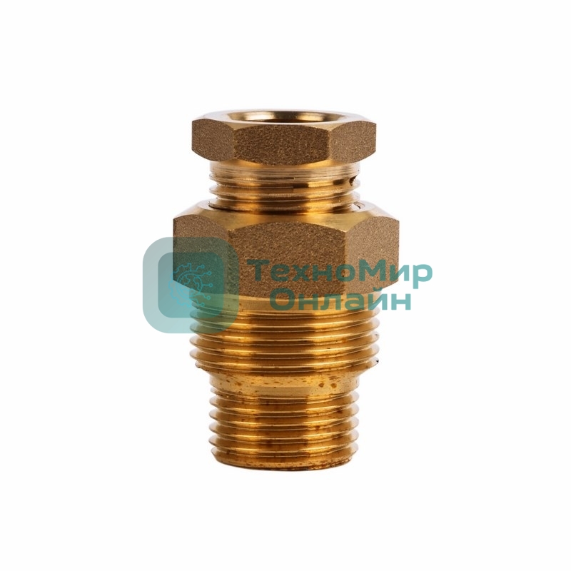 Сальник PROconnect с двойной резьбой 1/2 и 3/4 для ввода кабеля в трубу