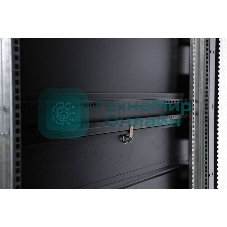 Шкаф серверный ПРОФ напольный 48U (600x1200) дверь перфор. 2 шт., черный, в сборе