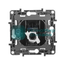 Информационная розетка RJ 45, категория 5e, UTP, Etika, антрацит