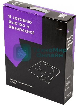 Плита электрическая Kitfort КТ-108 черный (настольная)