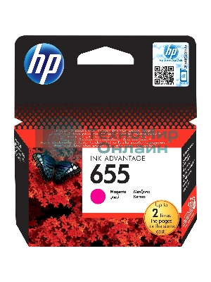 Картридж струйный HP 655 CZ111AE пурпурный для HP DJ IA 3525/4615/4625/5525/6525 (600 стр.)