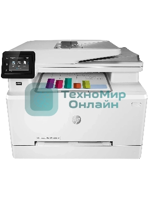 МФУ лазерное HP Color LaserJet Pro M283fdw (7KW75A), A4, цветной, печ. до 21 стр/мин., скан. до 26 стр/мин. (ч/б) 22 стр/мин. (цвет), 600 x 600 dpi (печать) 300x300dpi (скан), USB, RJ-45, Wi-Fi, Air Print, Mopria