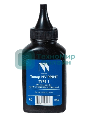 Тонер NVPrint HP P2035/2055 (CE505A/ CE505X) (120г) для HP LaserJet P2030, P2035, P2050,P2055; Canon (719) LBP 6650, 6680, 6300, 6310, MF 5840, 5880, 5940, 5980 Type1