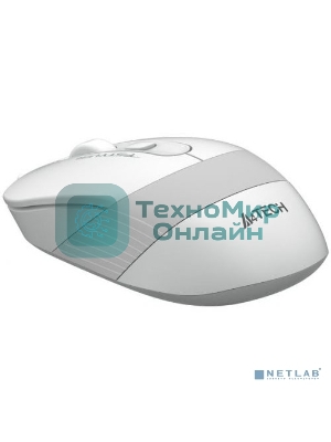 Мышь беспроводная A4Tech Fstyler FG10 белый/серый, 2000 dpi, радиоканал, USB, кнопки - 4