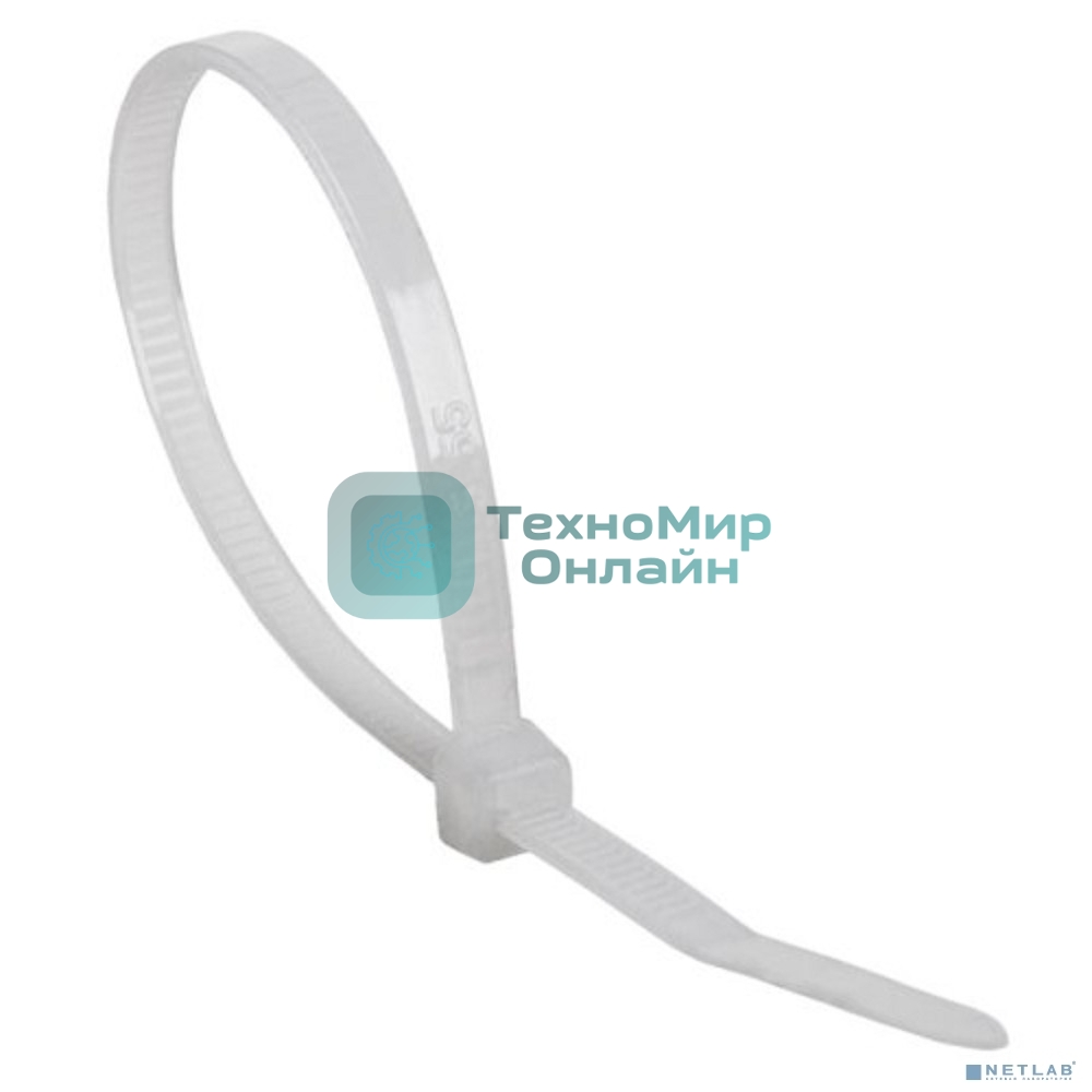 Хомут кабельный Rexant 3.5х100 многоразовый нейл. СКМ-150 белый (уп. 100 шт)