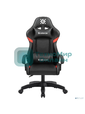 Кресло игровое Defender Sharm черный/крас, класс 2, PU