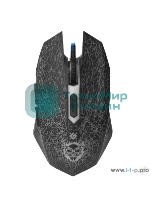 Мышь проводная Defender Shock GM-110L черный, 3200 dpi, USB, кнопки - 6