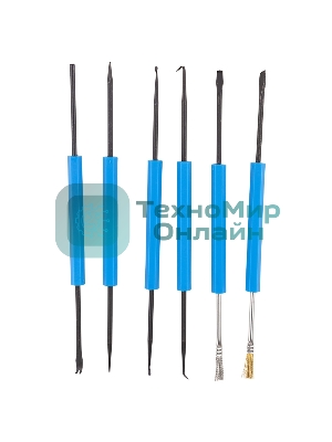 Набор монтажного инструмента для пайки Rexant, 6 предметов