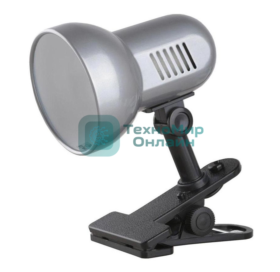 Светильник настольный, Camelion H-035 С03 серебро (метал., 220В, 60Вт)