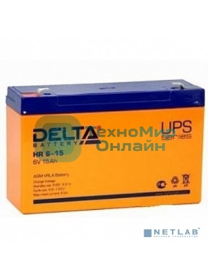 Батарея для ИБП Delta HR 6-15 (6V 15Ah)