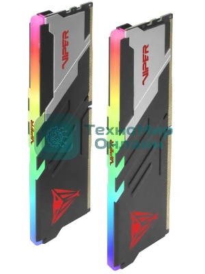 Оперативная память Patriot Viper Venom, DDR5, 32GB (2x16GB), 7200MHz, CL34, DIMM, с радиаторами, RGB, черный