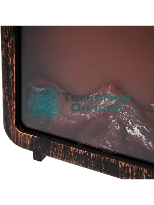 Светодиодный камин Neon-night Лофт с эффектом живого огня 17х10х24,5 см, 3хС (не в комплекте) и USB (в комплекте)