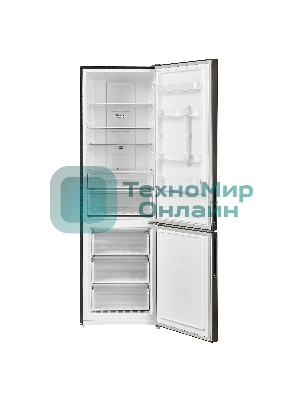 Холодильник Maunfeld MFF200NFSB10 Inverter черный двухкамерный 257/94л морозилка снизу, No Frost