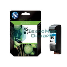 Картридж струйный HP №45 51645AE черный для HP DJ 7xxC/815C/880C/895C/9xxC/112xC/1220/6122/6127 (930 стр.)