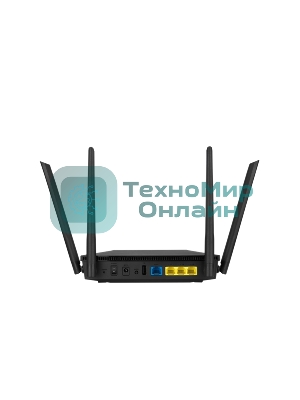 Роутер ASUS RT-AX53U 802.11b/g/n/ac/ax, до 574 + 1201 Mbps, 2,4 + 5 гГц, 4 антенны, USB