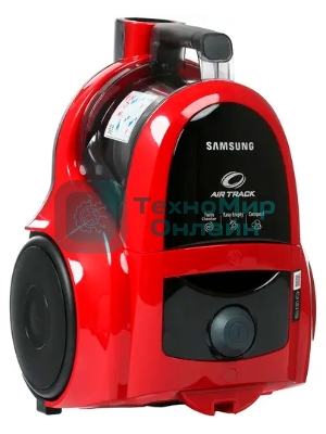 Пылесос Samsung VCC4520S3R/XEV красный, 350/1600 Вт, уборка сухая, пылесборник контейнер 1.3 л