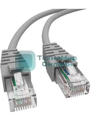 Патч-корд NTSS NTSS-PC-UTP-RJ45-6-3.0-LSZH-GY NTSS-PC-UTP-RJ45-6-3.0-LSZH-G UTP RJ-45 вил.-вилка RJ-45 Cat.6 3м серый LSZH (уп.:1шт) 24AWG