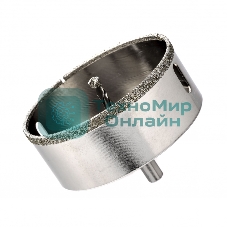 Сверло алмазное Matrix по керамограниту, 100 х 67 мм, 3-гранный хвостовик