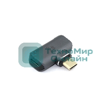 Переходник USB 4 Type-C мама-папа угловой с магнитным разъемом тип 1