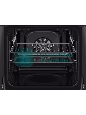 Встраиваемый духовой шкаф Electrolux EOF5H50BZ, Духовой шкаф электрический с конвекцией, приготовление на пару, объем 65 л, 8 режимов, очистка каталитическая, 2 стекла в дверце, направляющие проволочные, черный