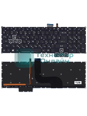 Клавиатура для ноутбука Acer Predator 17X GX-791 черная c подсветкой