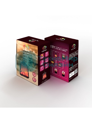 Светодиодный камин Neon-night Лофт с эффектом живого огня 17х10х24,5 см, 3хС (не в комплекте) и USB (в комплекте)