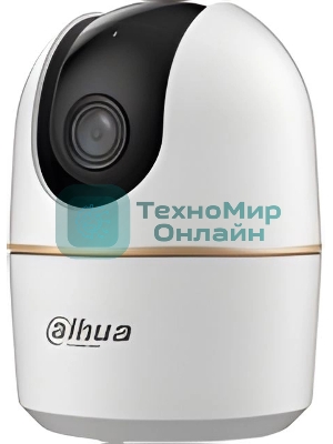 Камера видеонаблюдения IP Dahua DH-IPC-H2AP-0360B Wi-Fi 3.6-3.6мм цв. корп.:белый/черный