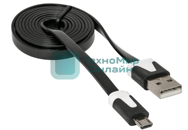 Кабель Defender USB08-03P USB2.0 AM-MicroBM, 1.0м