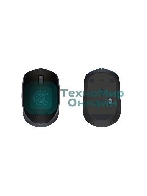 Мышь беспроводная Logitech M171 черный/серый, 1000 dpi, радиоканал, USB, кнопки - 3