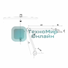 Лампа настольная бестеневая Rexant, струбцина, 